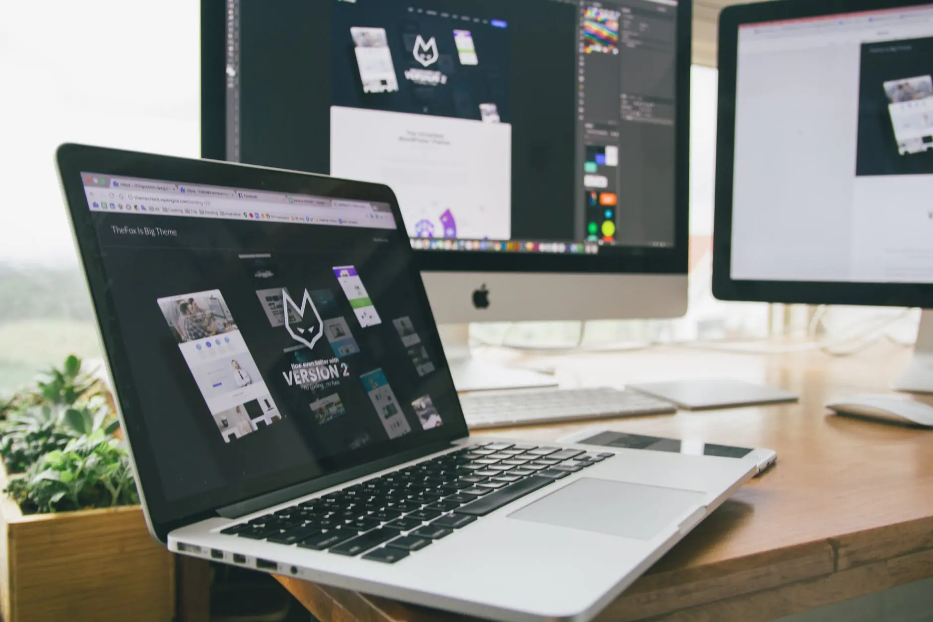 Website on laptop created by BOWWE Business builder