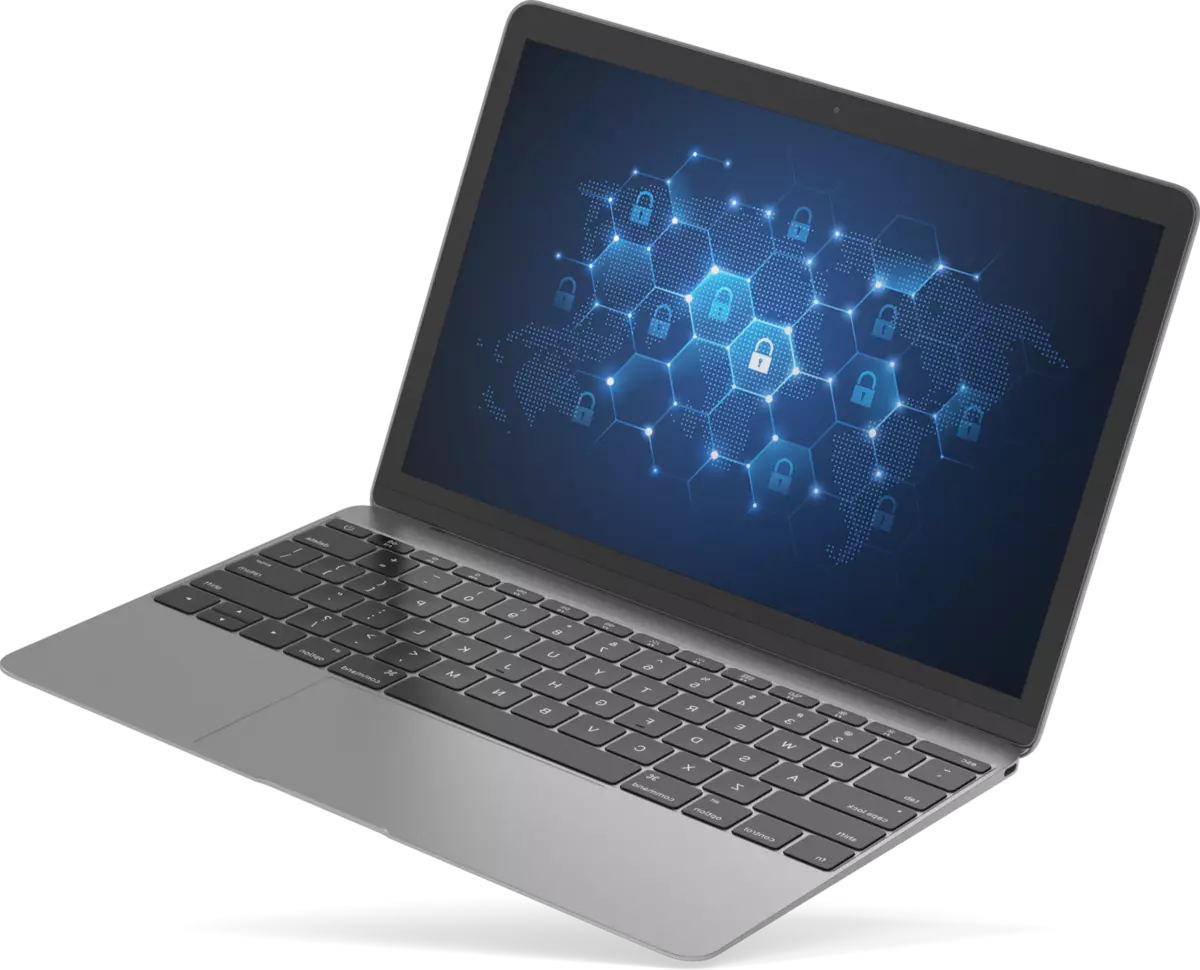 gray laptop
