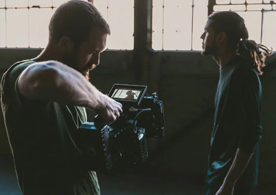 a man to the camera is filming a man