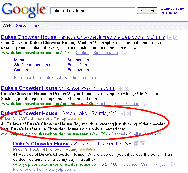 Google Rich Snippets