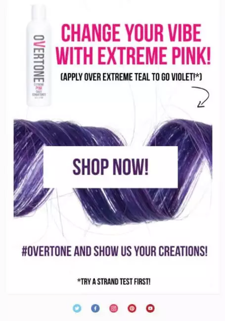 hair dye ad
