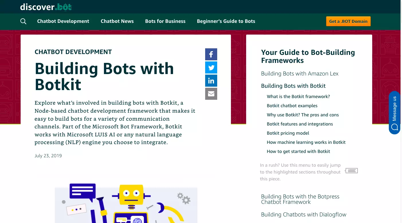 main website of discover.bot