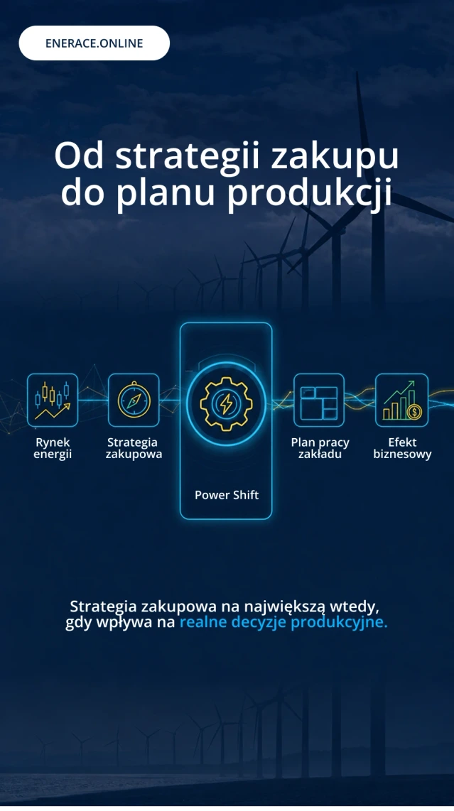 Enerace.online client panel showing the dedicated Strategy tab for managing corporate energy procurement.
