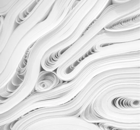 Paper rolls in production