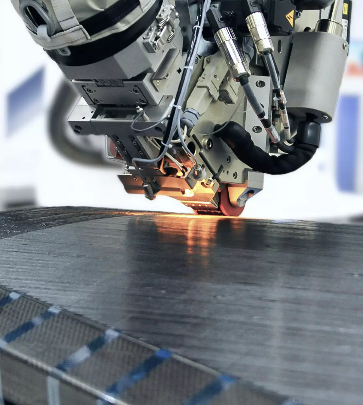 the device produces the part
