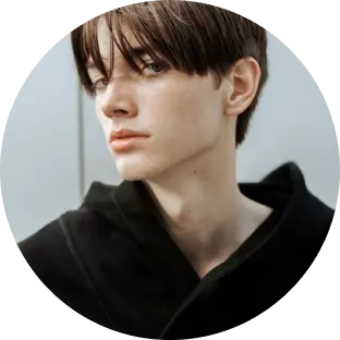a guy in a black jacket