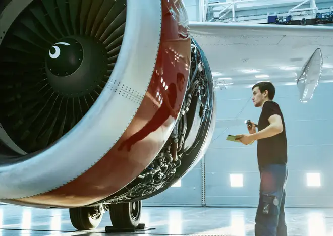 man near the plane