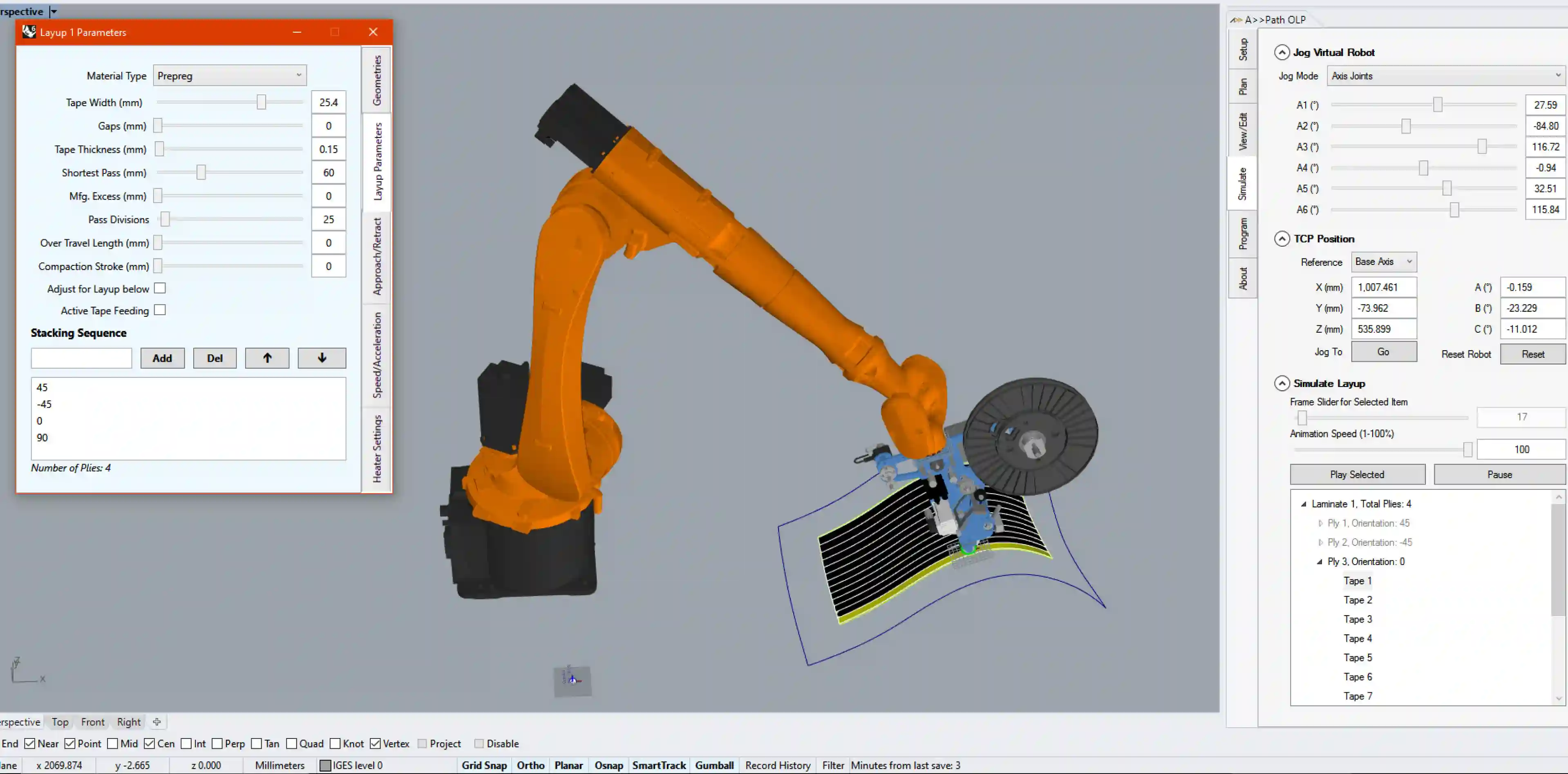 a device with an orange border