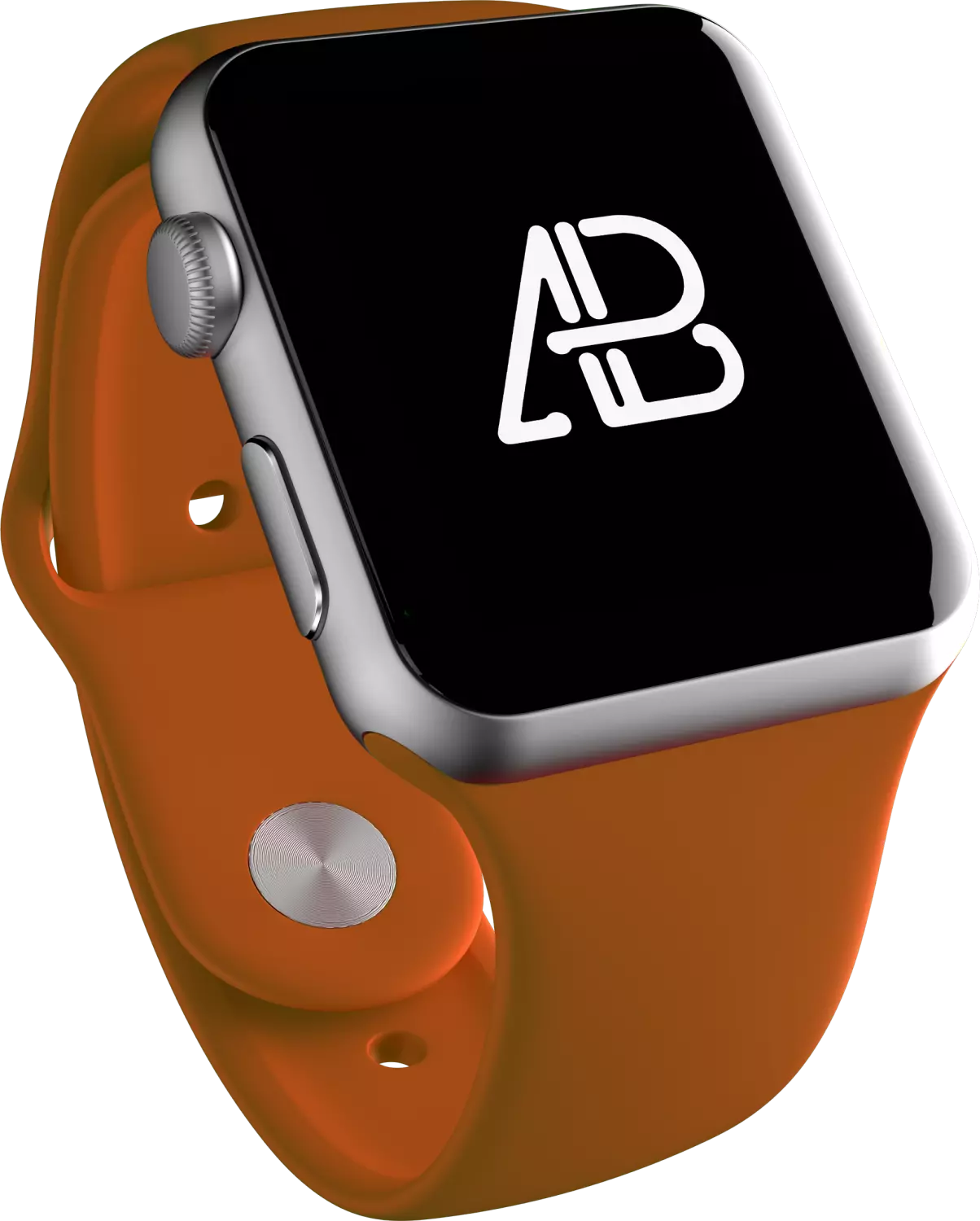 Red wrist watch