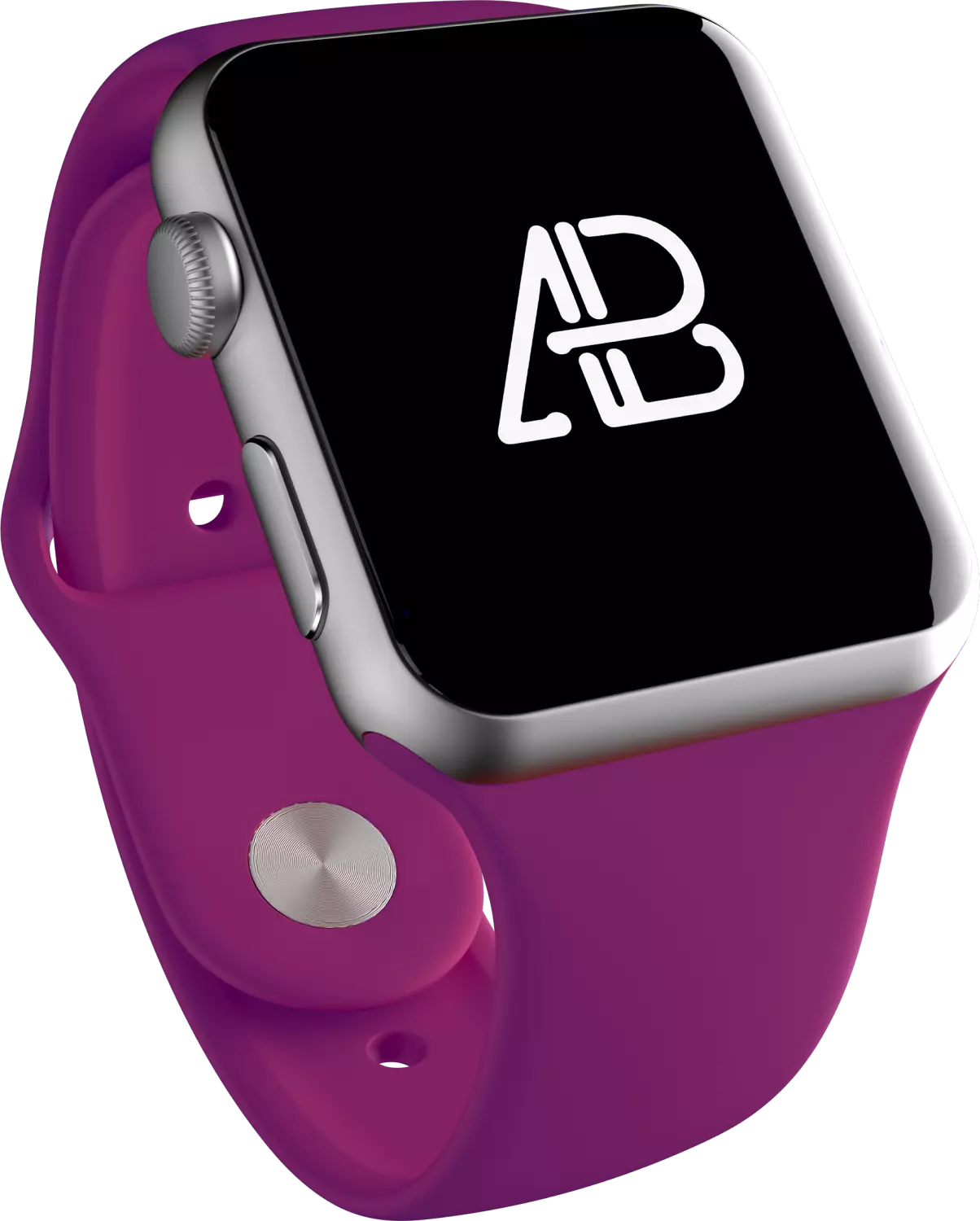 Red wrist watch