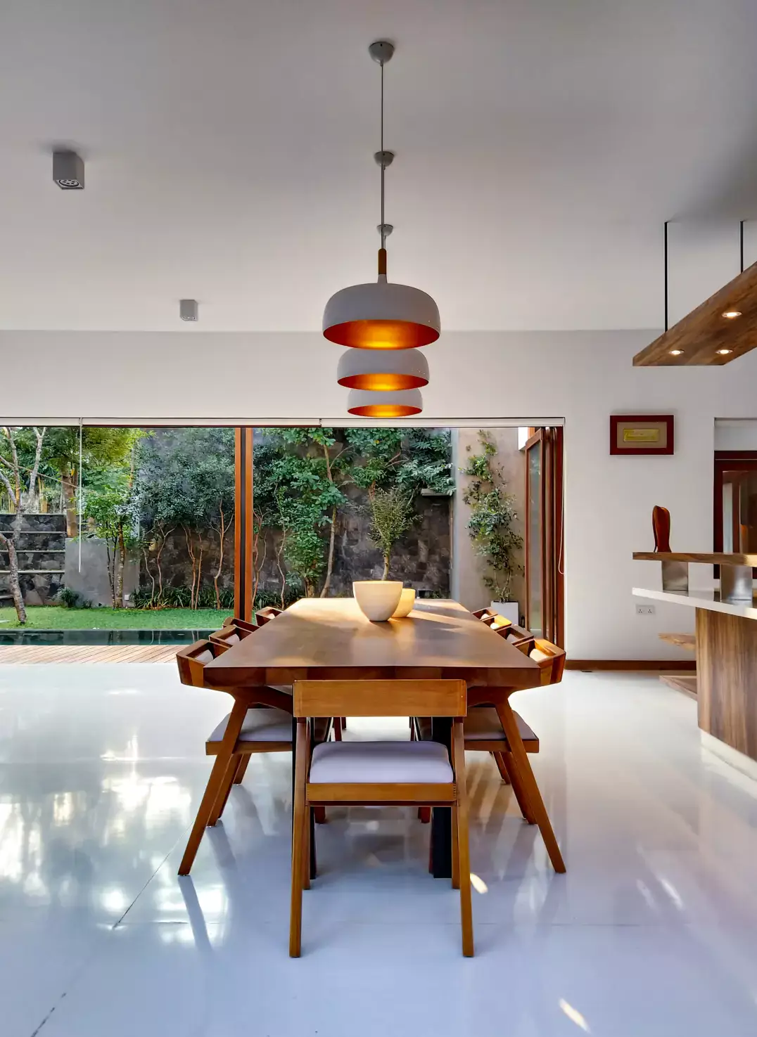 Interior of a room with furniture