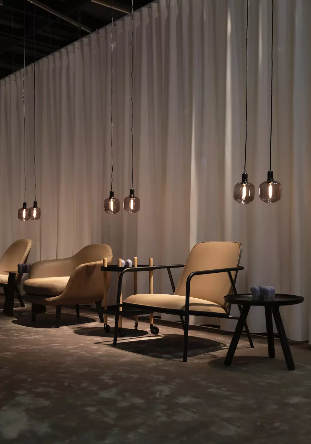 Interior of a room with furniture