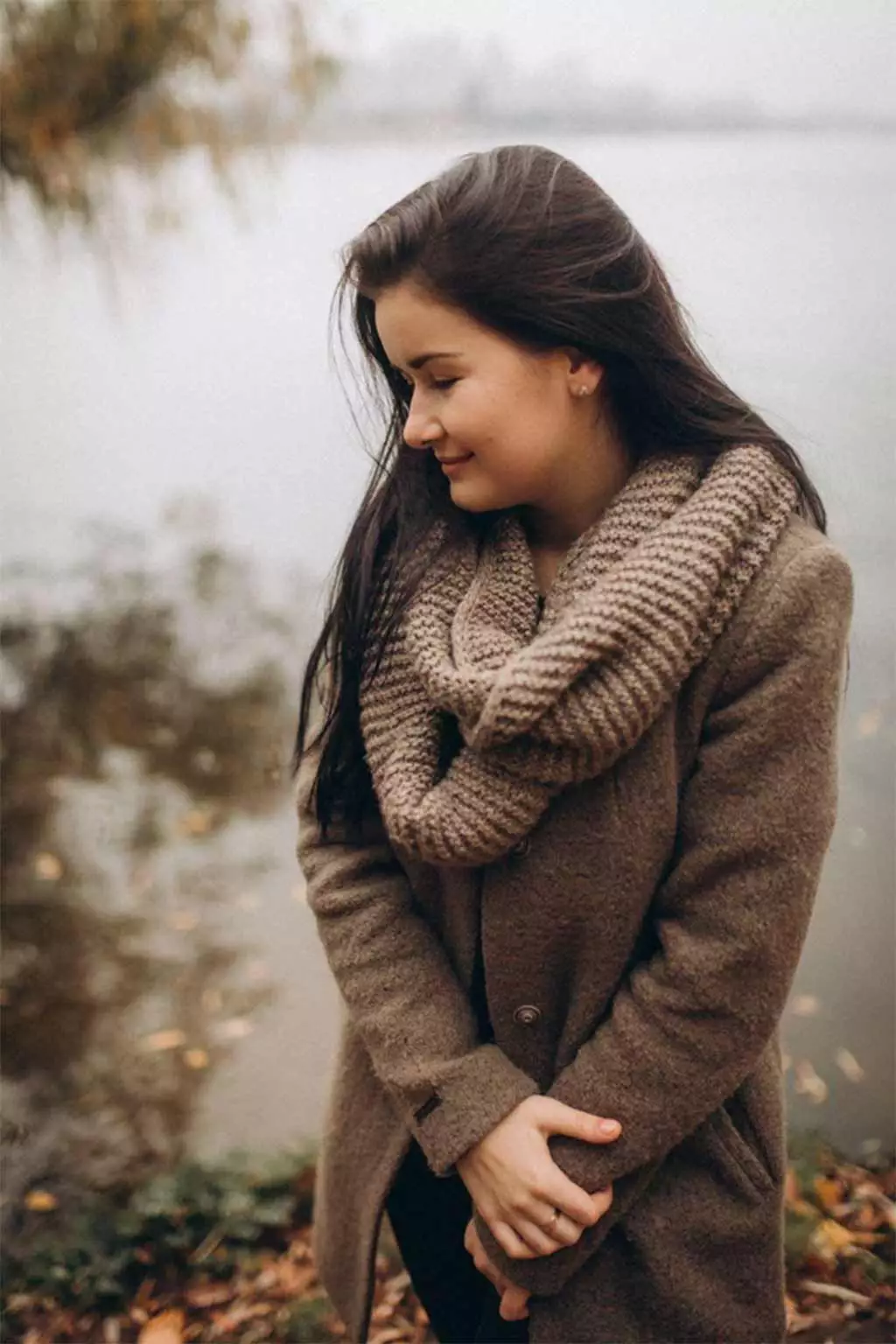 girl in a coat