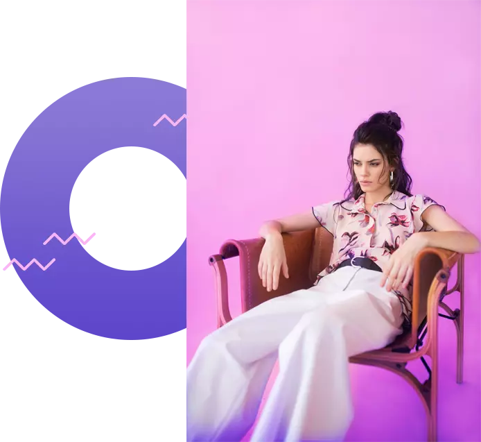 the girl is sitting in a chair