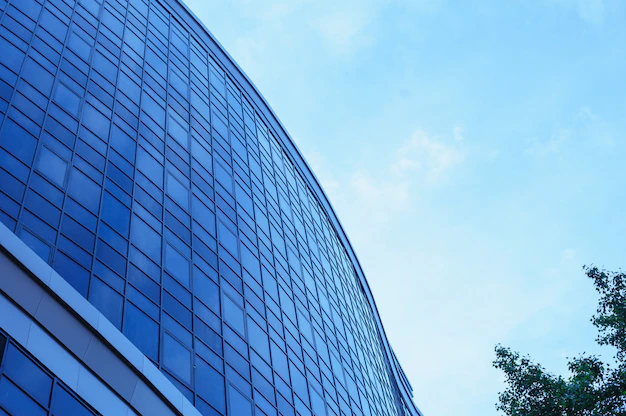 multi-storey building with panoramic windows