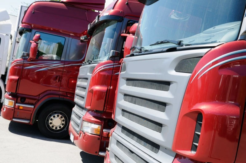 red trucks