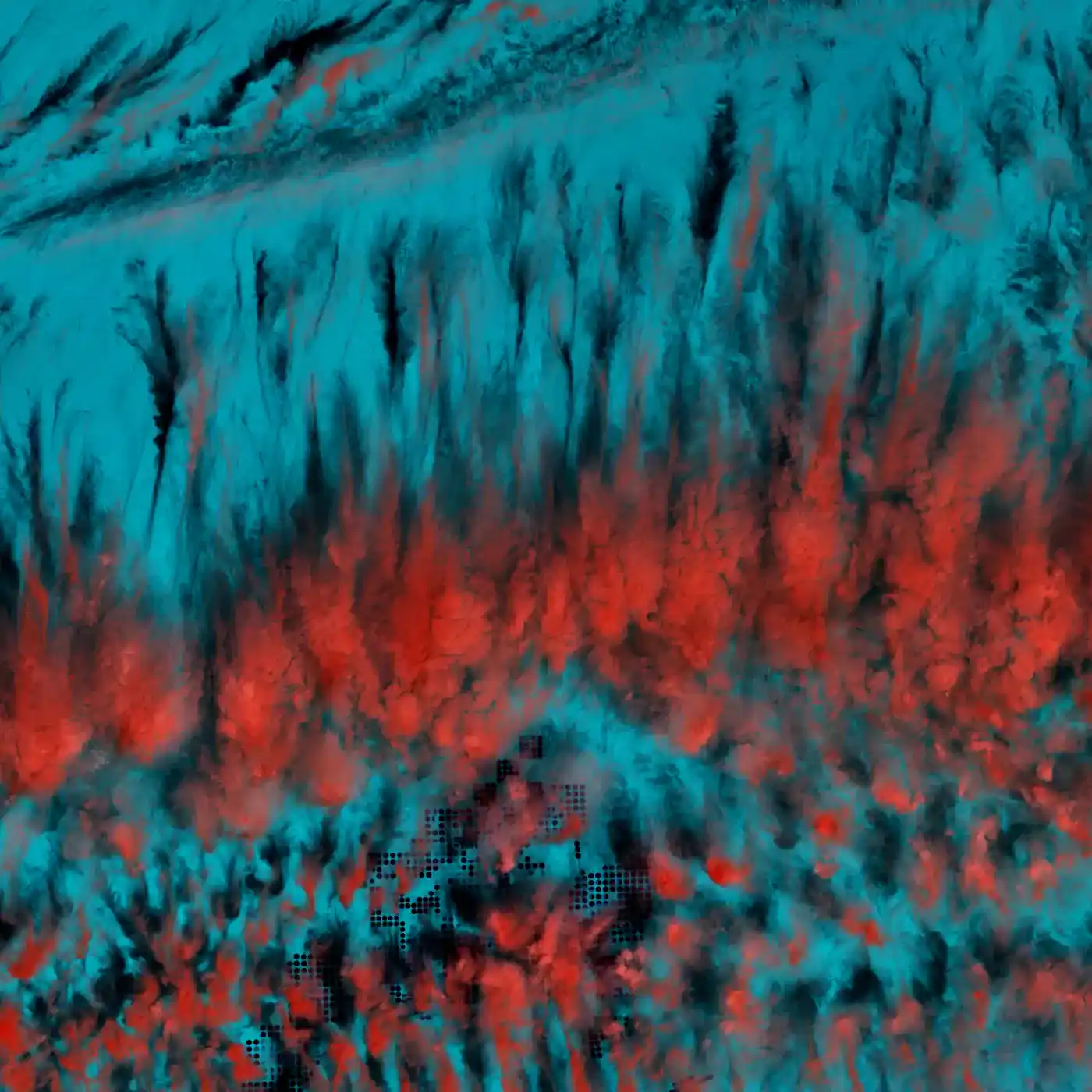 Red blue abstraction