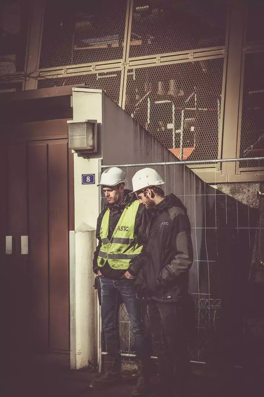 two men talking