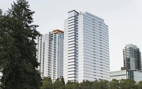 white multi-storey building 