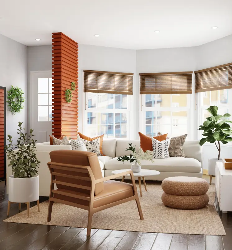 Room with armchair and sofa