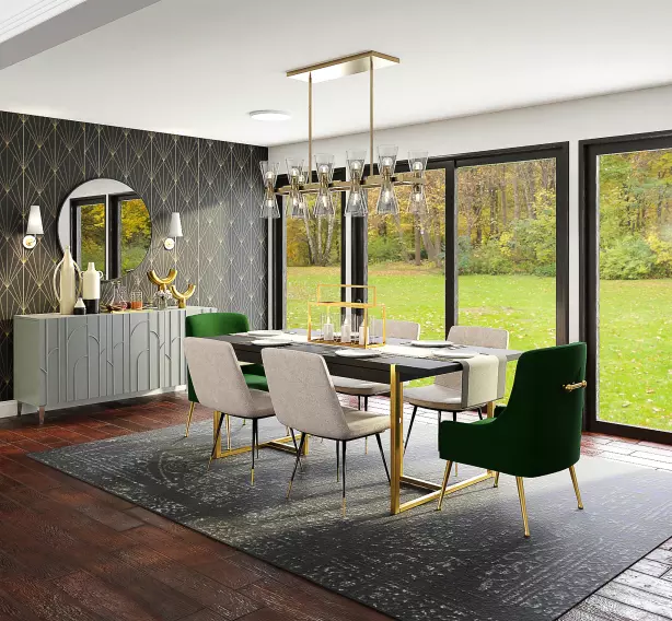Room with chairs and table