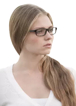 girl with glasses