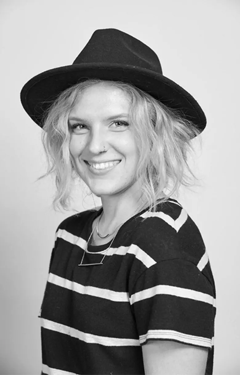 girl in a hat