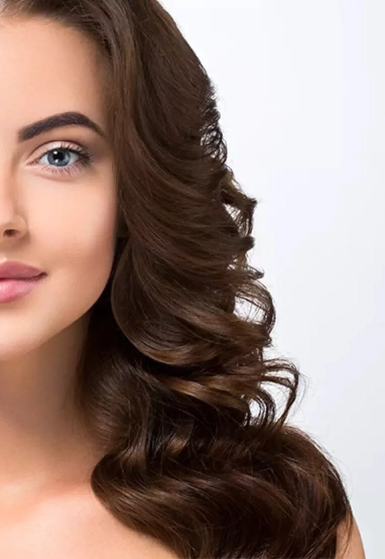 a girl with dark hair