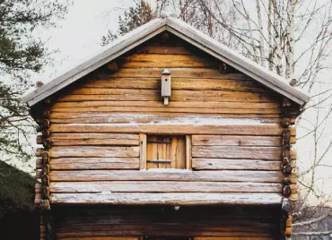 a house made of wood