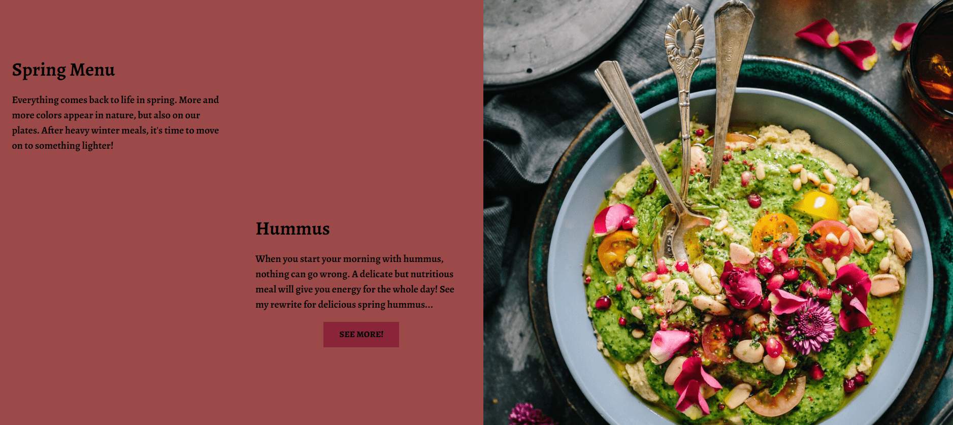 Zielony hummus z warzywami i orzechami