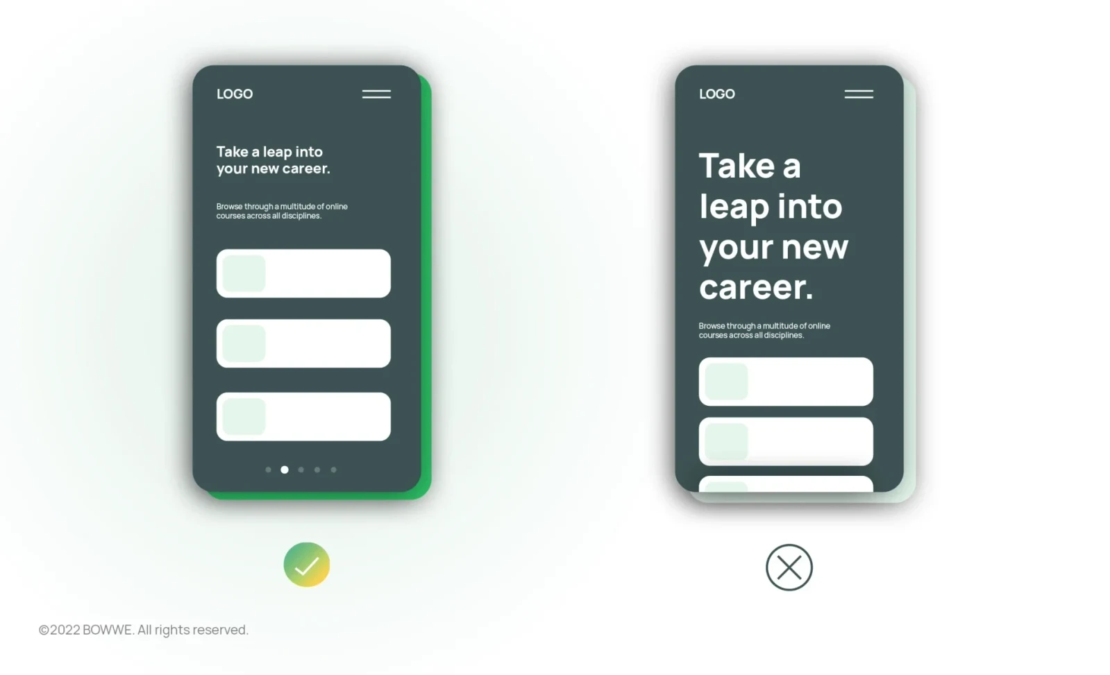 Graphic - Fonts in the mobile version&nbsp;