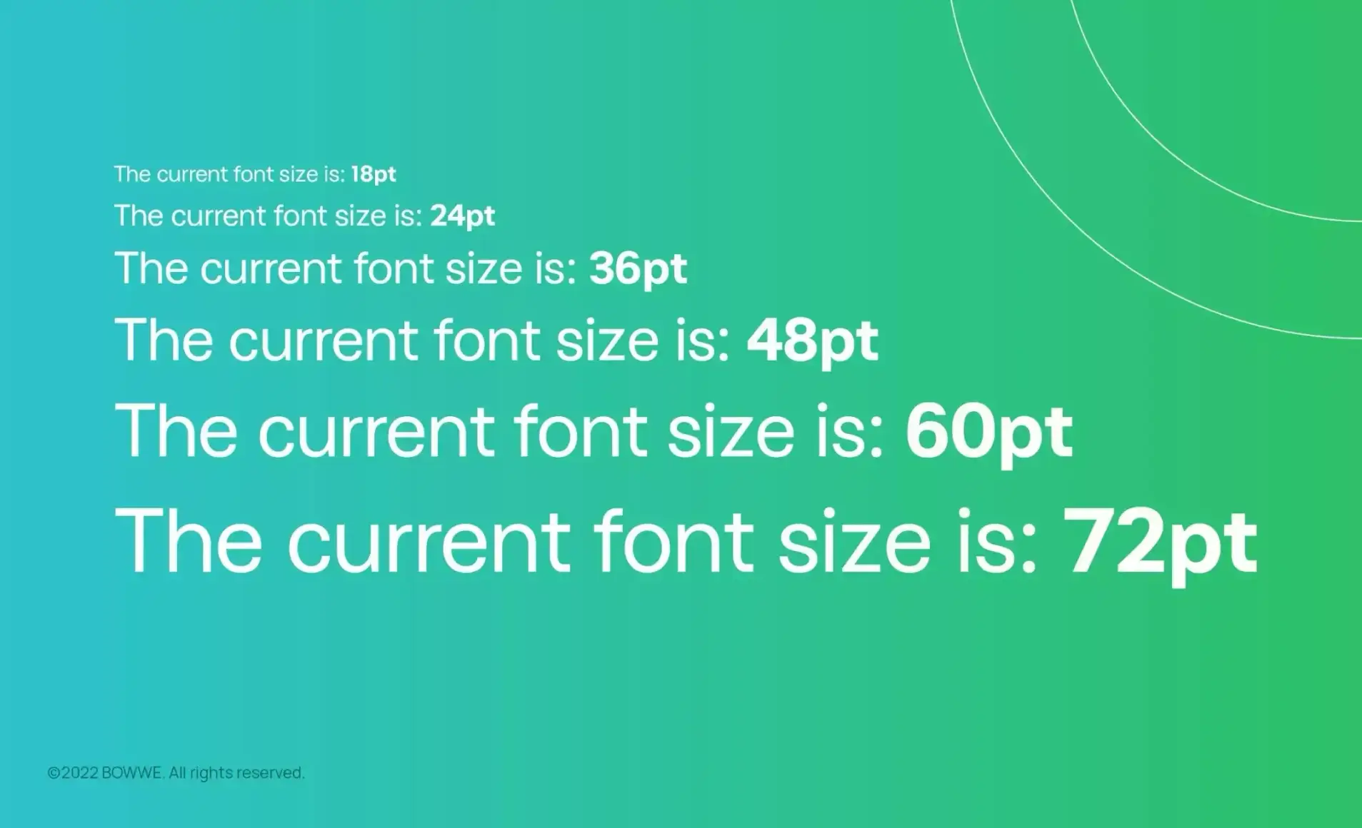 Graphic - Select&nbsp;font size