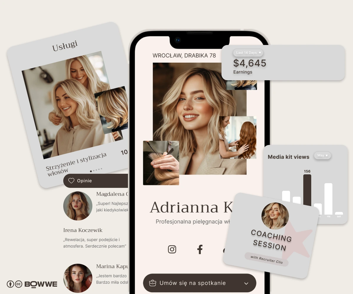 BOWWE Micro Site template for hairdresser