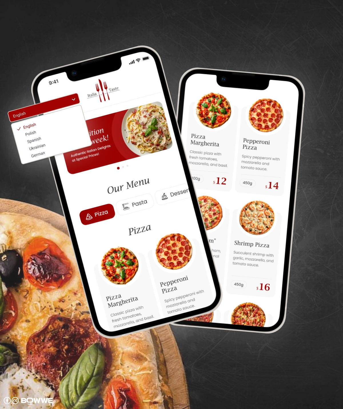 Graphic - Microsite restaurant
