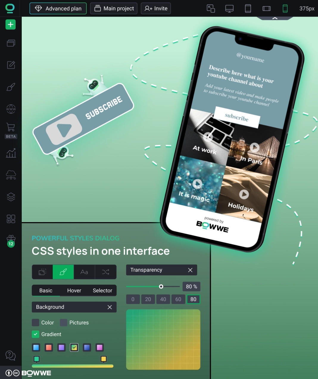 Graphic - Microsite video