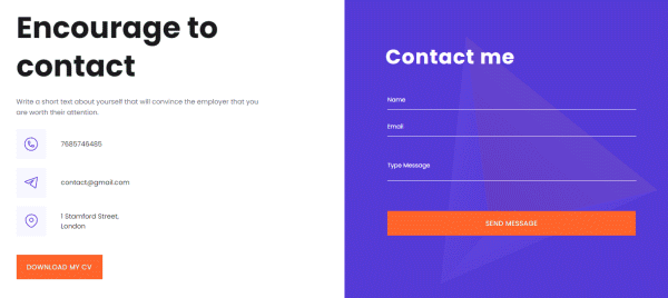 portfolio formularz kontaktowy 13