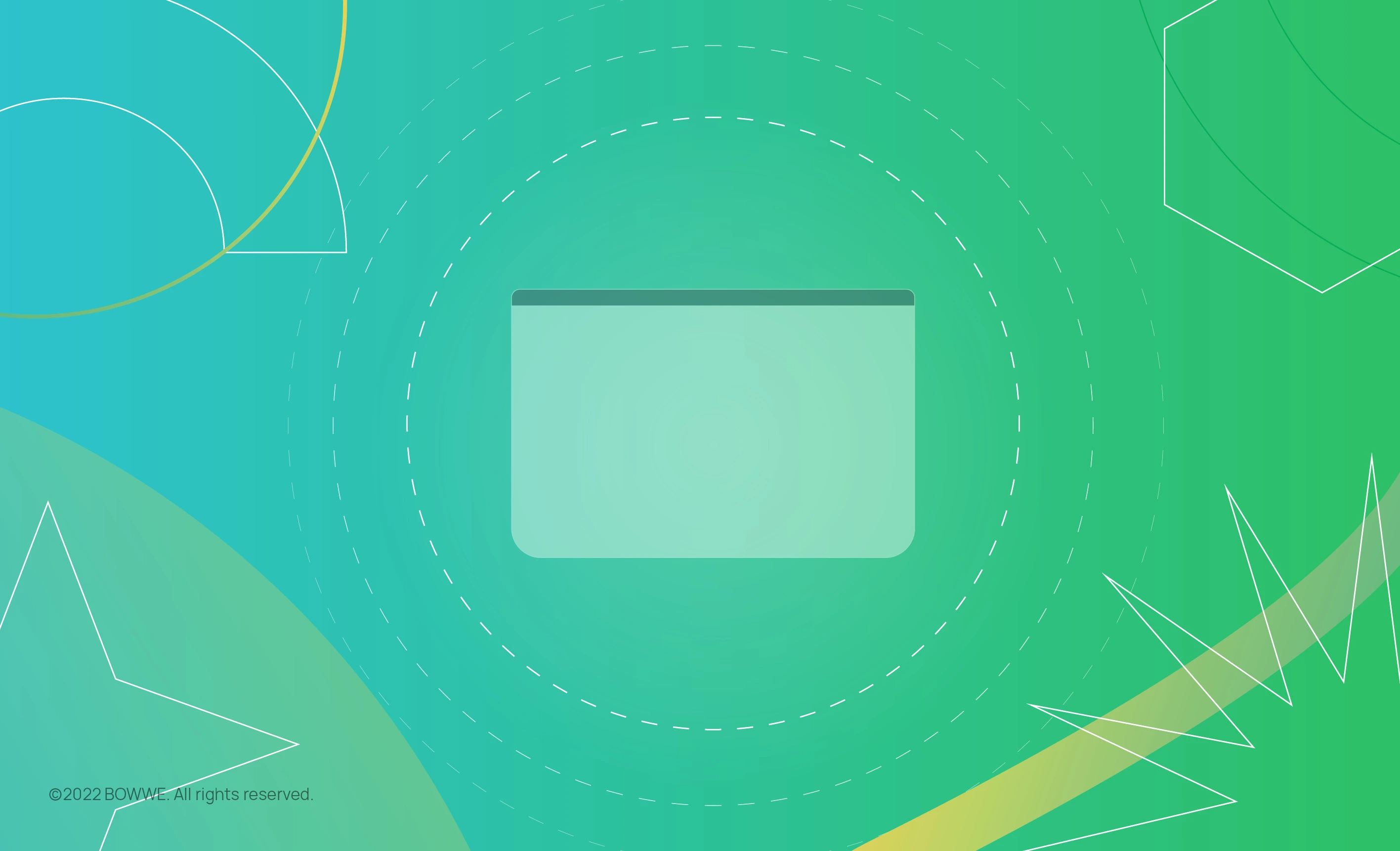Site em branco sobre um fundo verde