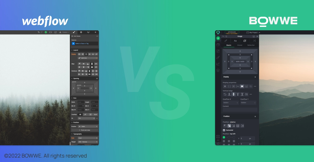 BOWWE vs.  Webflow - Zusammenfassung
