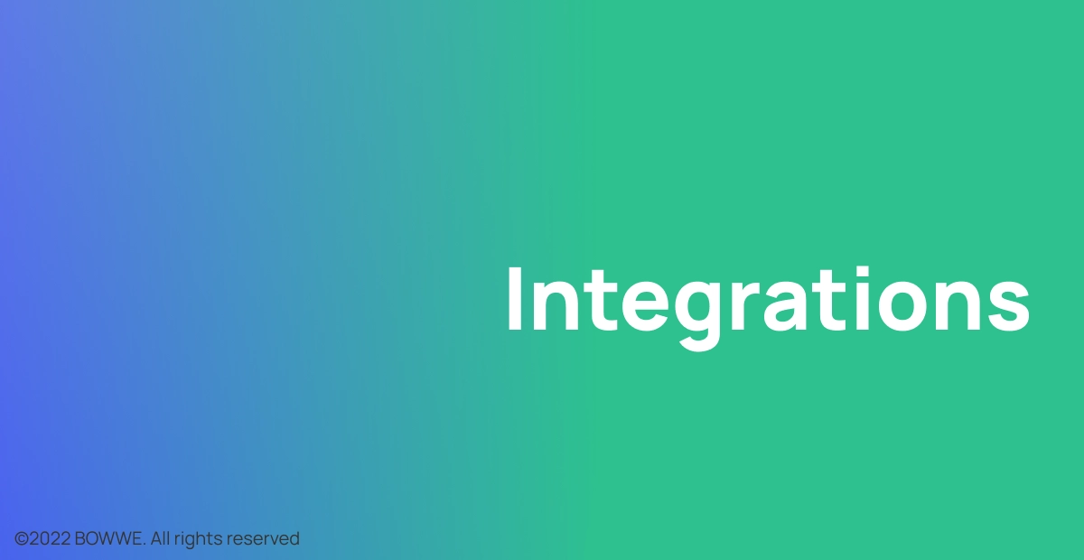 BOWWE vs.  Webflow - Integrationen