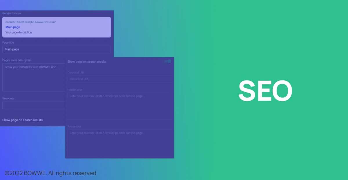 BOWWE vs.  Webflow - SEO