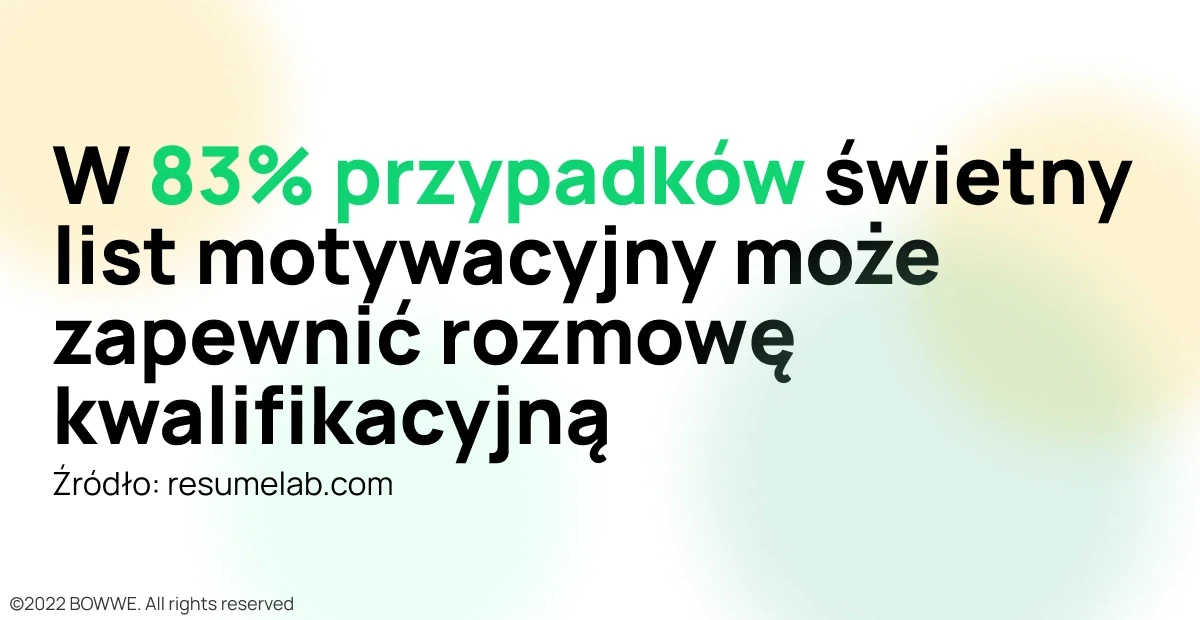 Grafika - statystyki listu motywacyjnego