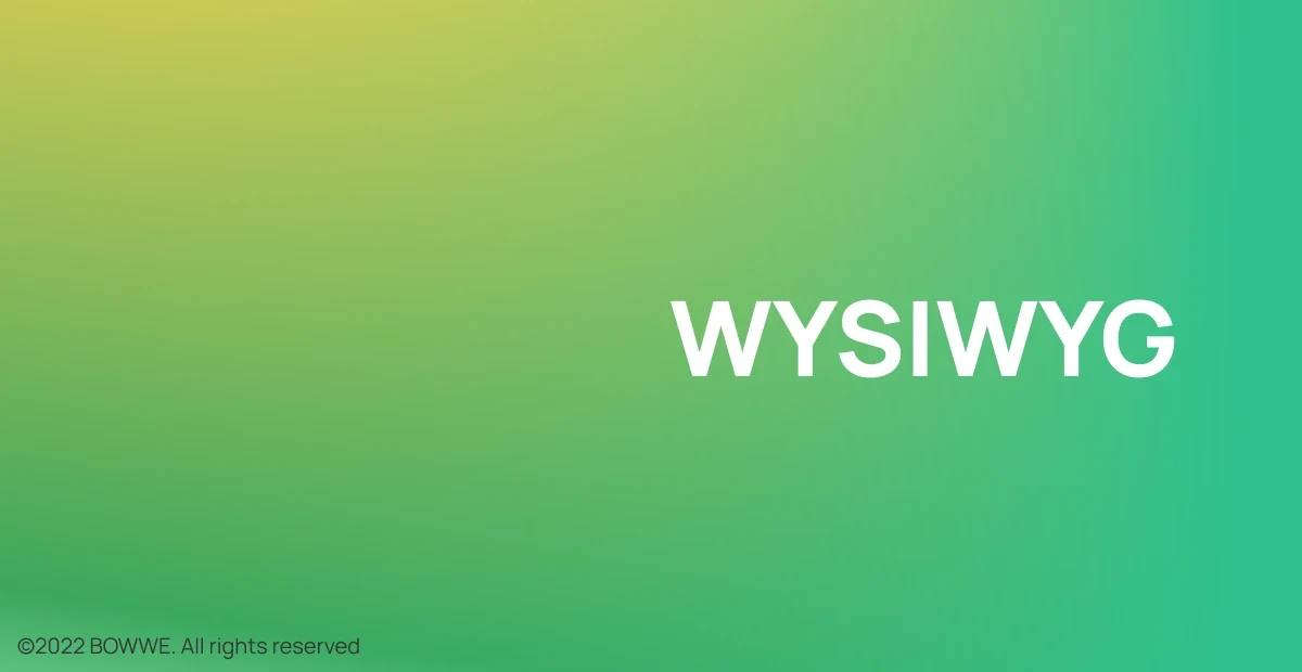 Gráfico - WYSIWYG
