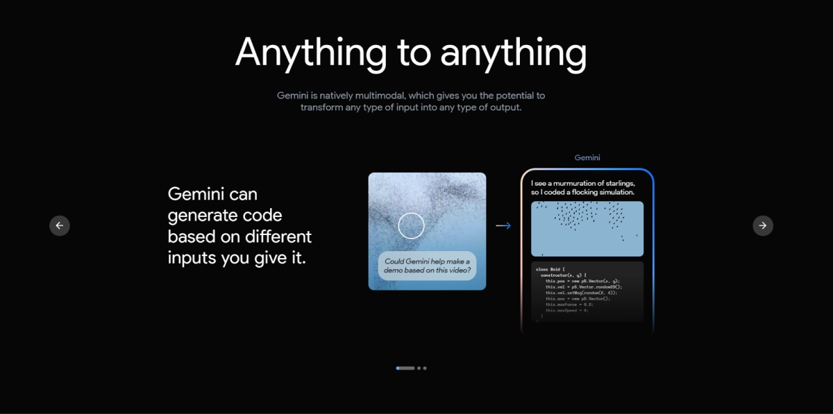 Screenshot from Google Gemini iuse