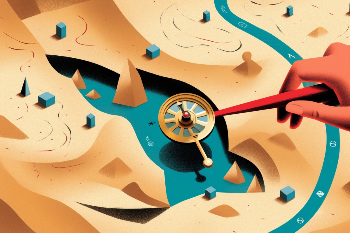 Compass on dessert 