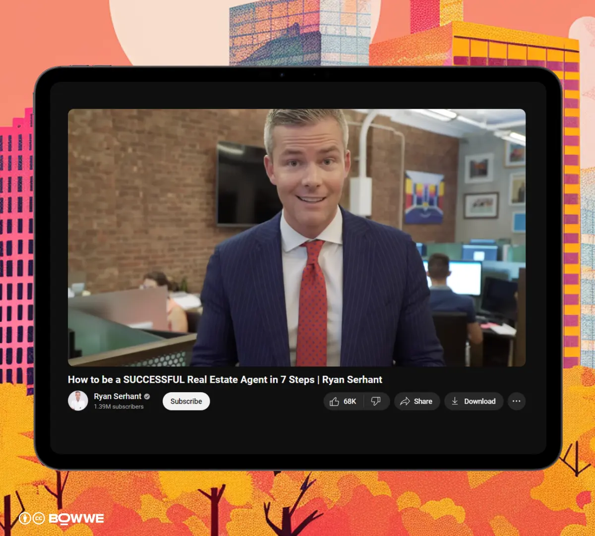Screenshot dall'account YouTube - Ryan Serhant