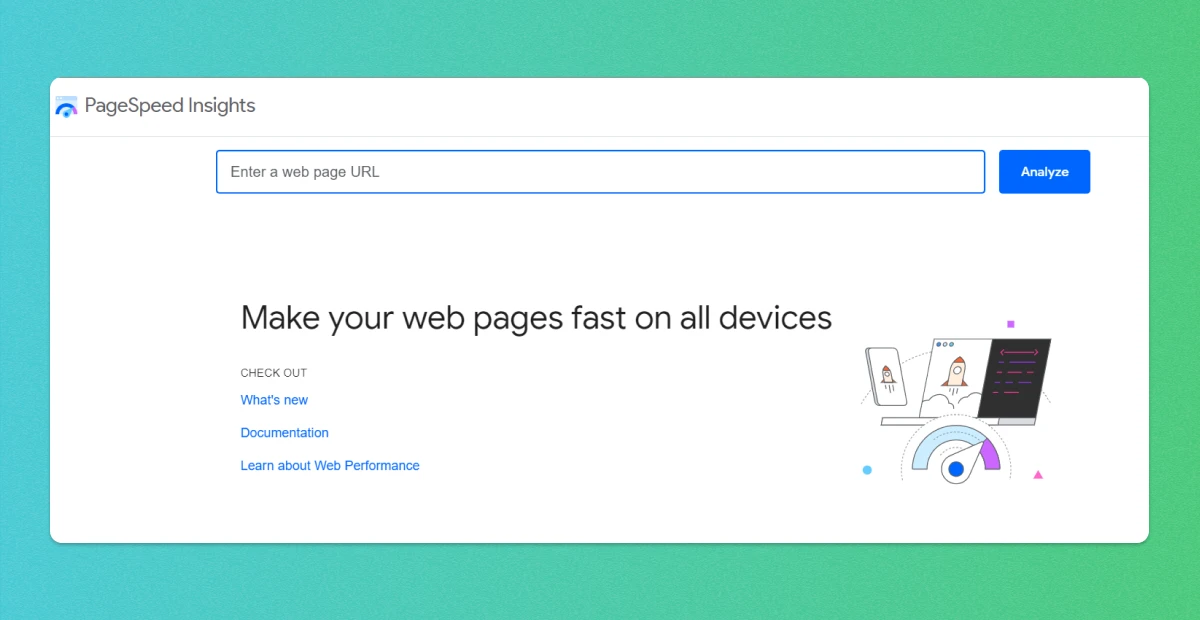 لقطة شاشة - PageSpeed ​​Insights