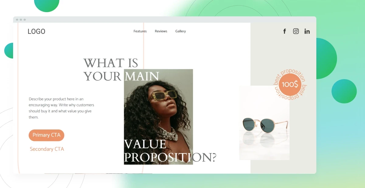 Graphic - Landing Page creation in BOWWE