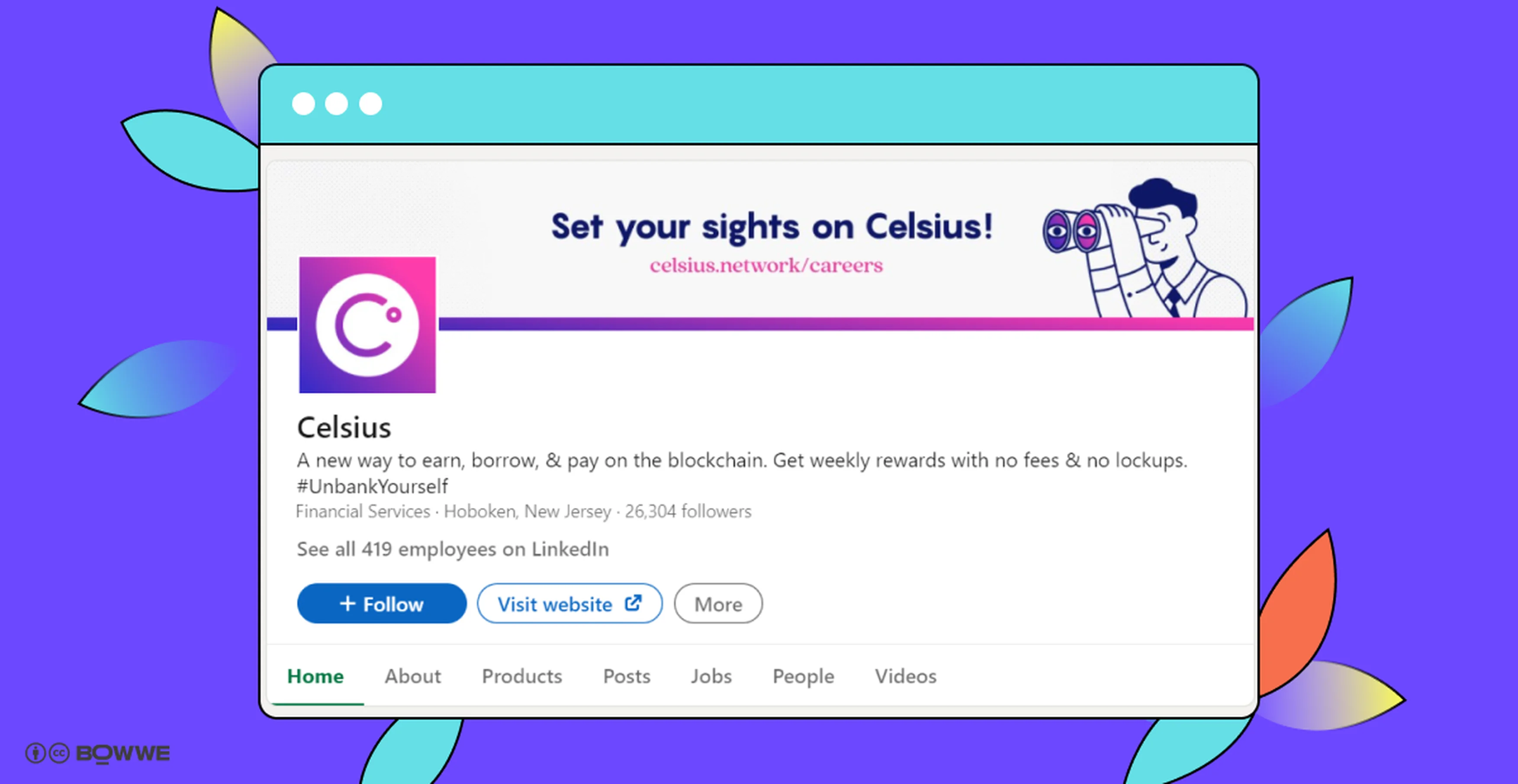 Celsius profile on LinkedIn