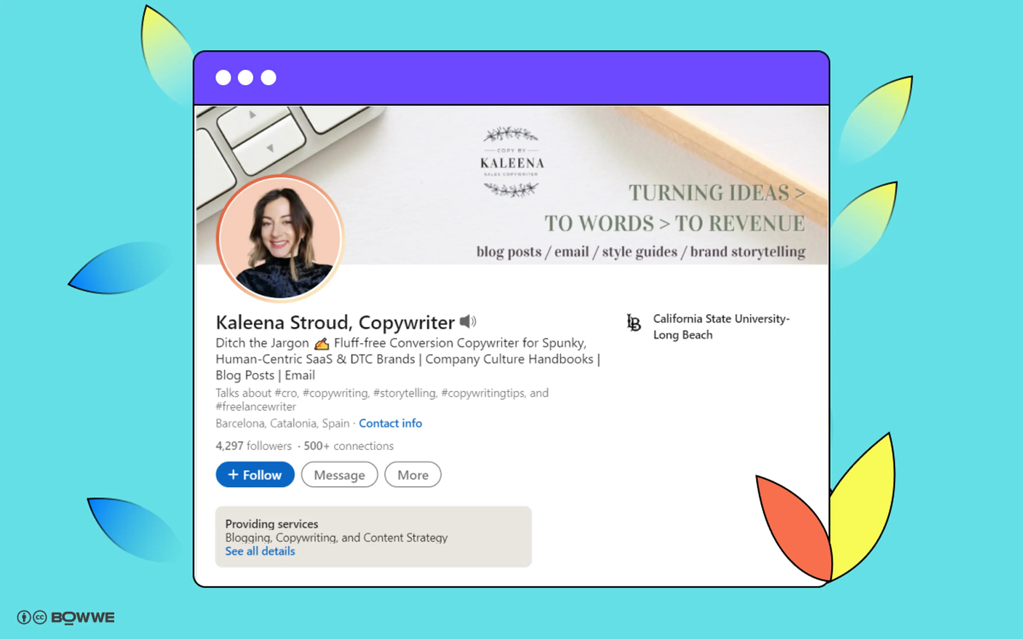 Kaleena Stroud's LinkedIn profile