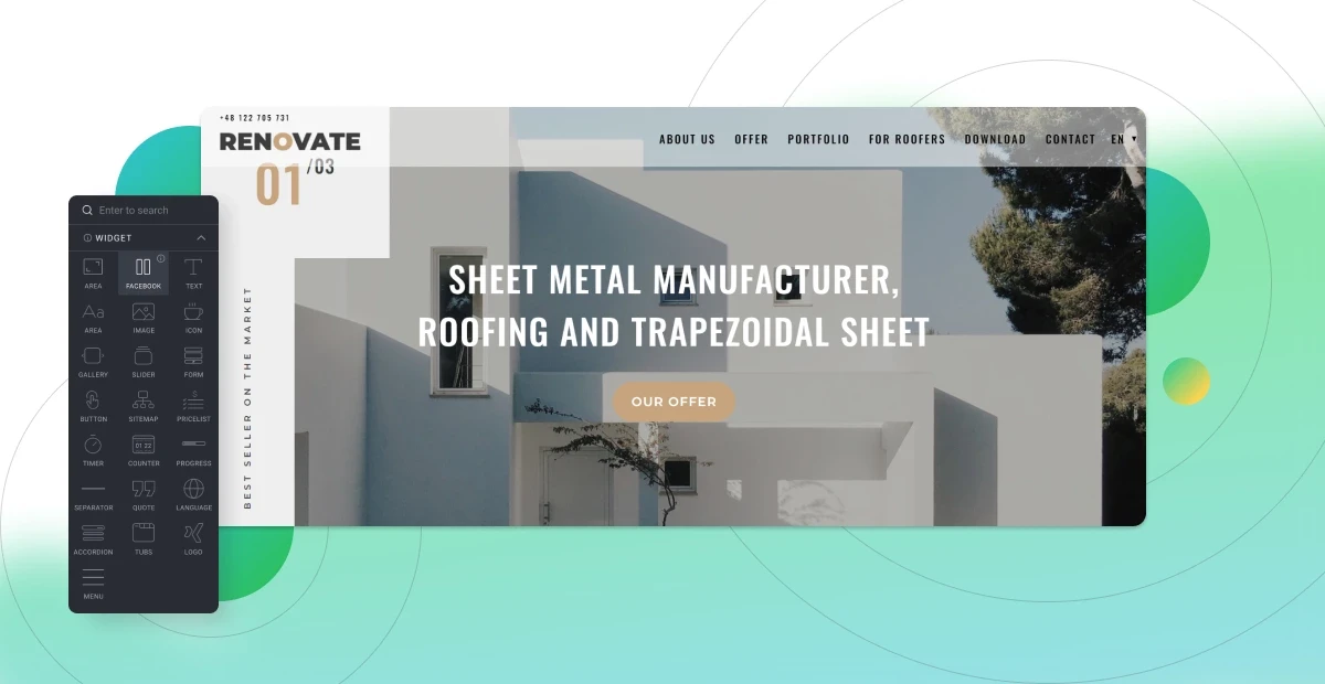 Graphic - website creation in BOWWE